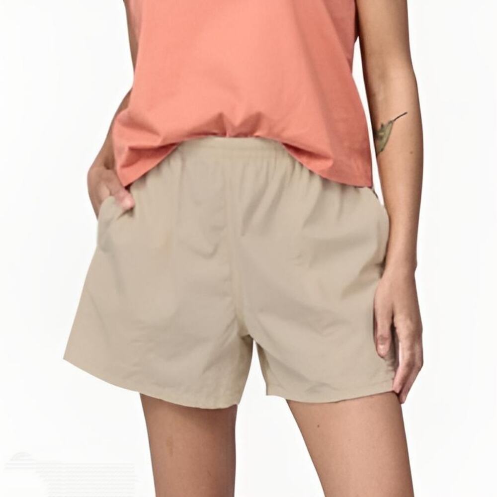 Patagonia Womens Funhoggers 4" Shorts Undyed Natural Size XL NWT